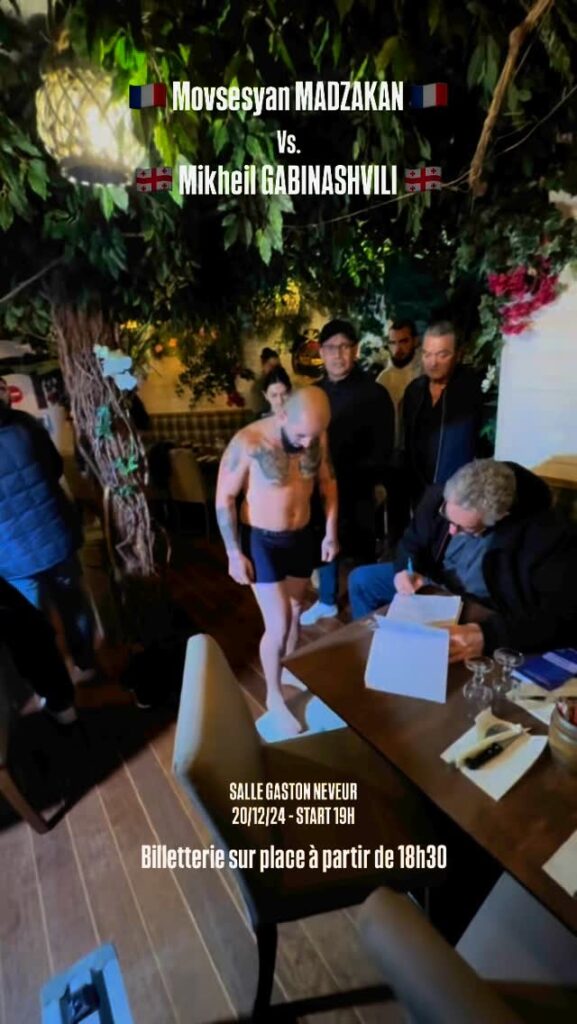Nuit des combats V : Madzakan Movsesyan vs Mikheil Gabinashvili