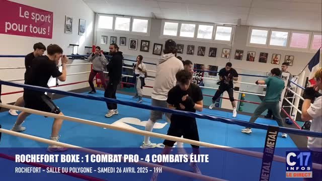 Rochefort Boxe : 1 combat pro et 4 combats Élite le 26 avril 2025